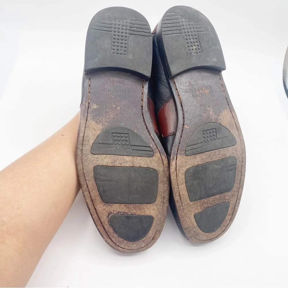 Johnston and Murphy Men’s Brown Leather Loafers with Tassels Casual Size 11.5